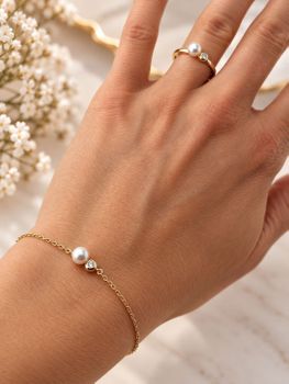 Bransoletka Nomination Italy Pearls Loop z perłą typu shell srebrna pozłacana kropkav (1).jpg